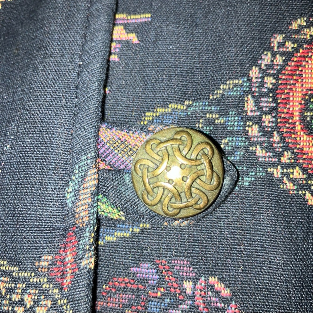 Doncaster Black Multicolor Patterned Blazer Donca… - image 2